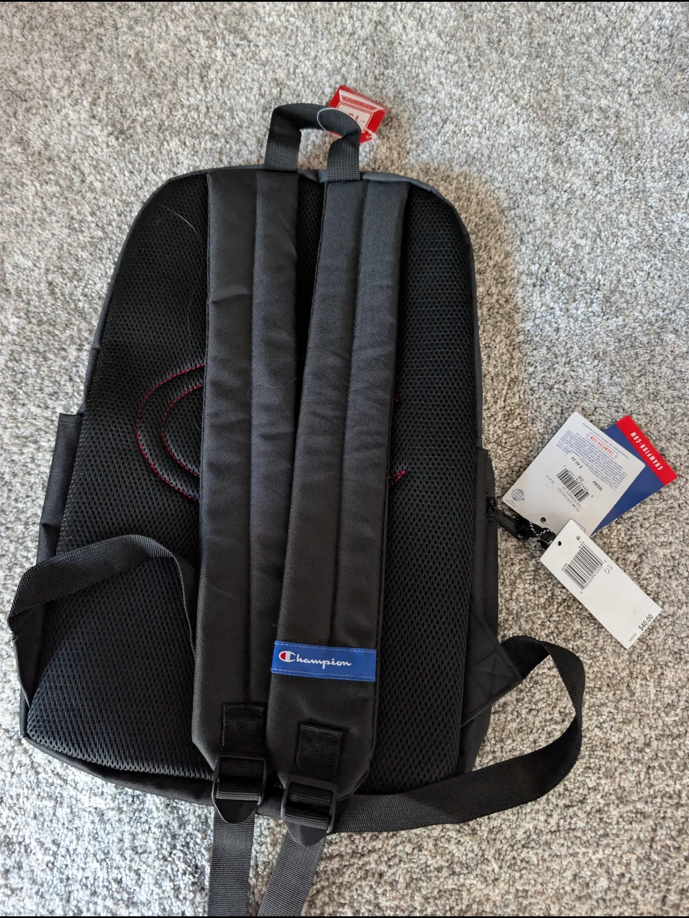 NWT Champion Black Manuscript Backpack 15